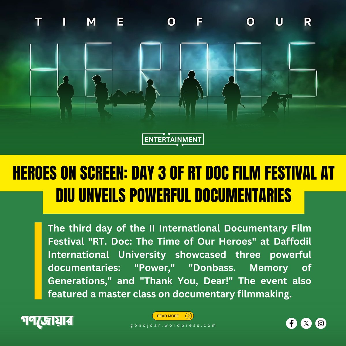 gonojoar's tweet photo. @MoJoJamil #jmconlinemojo
#IIDocumentaryFestival
#TimeOfOurHeroes
#RTDocumentary
#RussianHouseDhaka
#DIUJMC https://t.co/6mXKdSGBeN