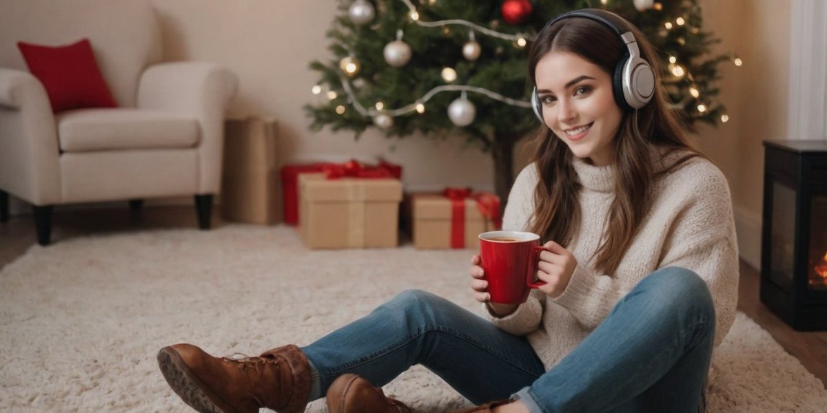 Christmasfans's tweet photo. Christmas carols on repeat, and I’m in my cozy zone 🎶 “The best way to spread Christmas cheer is singing loud for all to hear.” Who’s with me? 🎄 #ChristmasVibes #CozyFeels #MusicLover #HolidayCheer #SingWithMe #ChristmasPlaylist #FestiveMood #FeelGoodMusic #MusicCharts24 https://t.co/06jJsWkRPL