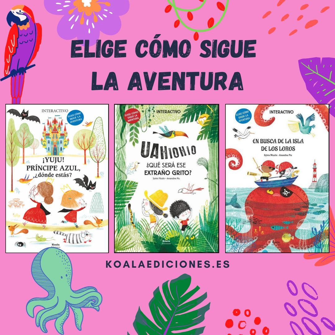 Libros interactivos. Para leer. Para jugar. Para evadirse.
Cuatro títulos entre los que elegir. ¿Prefieres el bosque, el mar, la selva? 
buff.ly/2OuOF9d