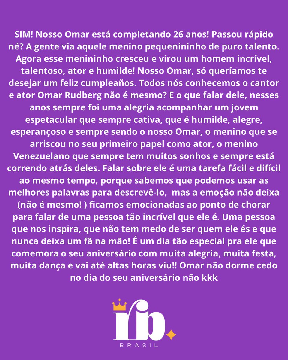 Rydbergedits's tweet photo. ¡Feliz cumpleaños Omar, nuestro eterno niño! https://t.co/k0OjAaTJ2k