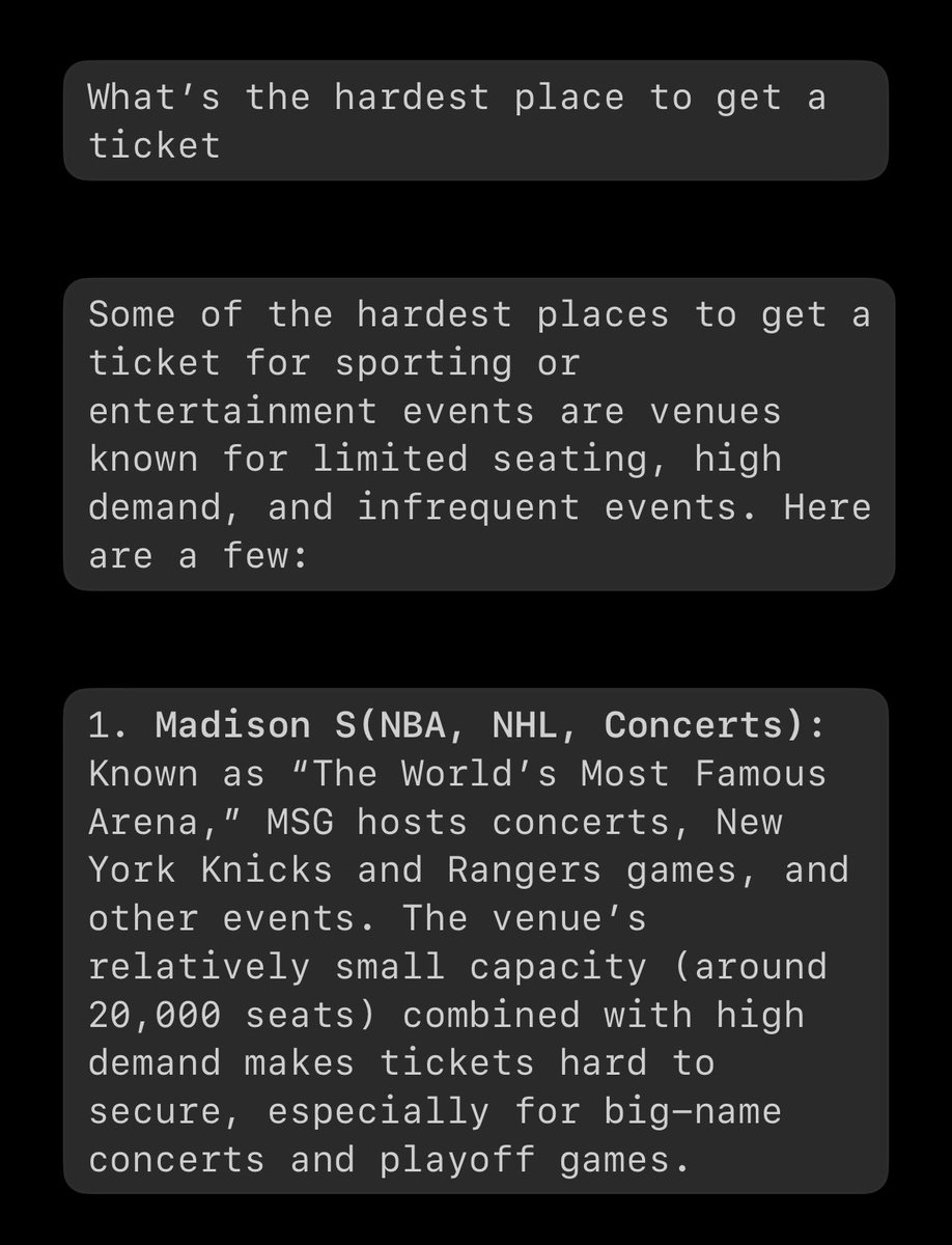 MrSikhMan's tweet photo. @lfctomo84 @LFC @LFCHelp @spiritofshankly Out of sheer fustration I asked chat gpt a question about general tickets sales. To think we came 2nd globally, makes me wonder how much @FenwaySportsGrp invest in quality infrastructure @LFC@ @LFCHelp for a smooth ticket sale. https://t.co/4cj1Ca67S6
