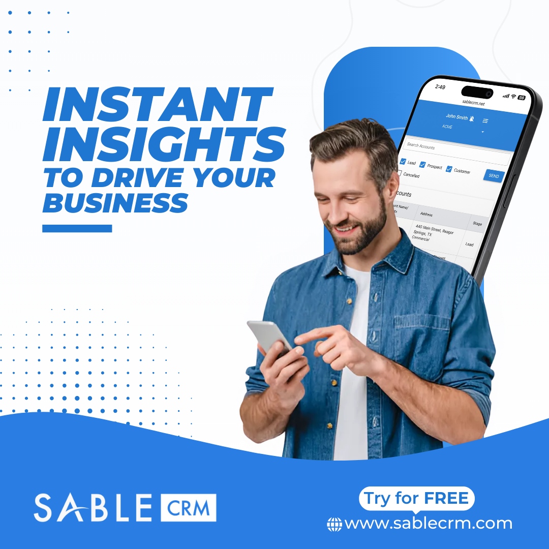 SableCRM's tweet photo. Get real-time insights at your fingertips with Sable CRM. Make informed decisions instantly, no matter where you are. 📊📱

Learn more today 👉 https://t.co/oNd2wILB93 https://t.co/ZjpGzsZL96