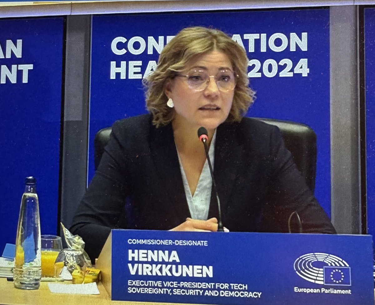 DIGITALEUROPE (@digitaleurope) on Twitter photo <a href="/HennaVirkkunen/">Henna Virkkunen</a> <a href="/anna_cavazzini/">Anna Cavazzini</a> <a href="/bbudka/">Borys Budka</a> <a href="/TechFinland/">Teknologiateollisuus</a> <a href="/EPPGroup/">EPP Group</a> <a href="/FinlandinEU/">Finland in EU</a> <a href="/DigitalEU/">Digital EU 🇪🇺</a> <a href="/d_florian/">Daniel Florian</a> <a href="/EP_EPRS/">European Parliamentary Research Service</a> <a href="/cdteu/">Centre for Democracy & Technology Europe</a> <a href="/AU_EuropeCenter/">Transatlantic Policy Center 🇺🇦</a> <a href="/EvaMaydell/">Eva Maydell (Paunova)</a> <a href="/Europarl_EN/">European Parliament</a> <a href="/ecc_be_eu/">European Cooperation Centre 🇧🇪🇪🇺</a> <a href="/US2EU/">U.S. Mission to the EU</a> <a href="/EU_Growth/">Internal Market, Industry, Entrepreneurship & SMEs</a> <a href="/AllDigitalEU/">All Digital</a> <a href="/SMEunited/">SMEunited</a> <a href="/EUdigitalsme/">European DIGITAL SME Alliance</a> <a href="/SBS_SME/">Small Business Standards (SBS)</a> <a href="/svenja_hahn/">Svenja Hahn MdEP</a> <a href="/RenewEurope/">Renew Europe</a> <a href="/ALDEParty/">ALDE Party</a> <a href="/fdpineuropa/">FDP im EU-Parlament</a> <a href="/EP_SingleMarket/">IMCO Committee Press</a> <a href="/Infinity_live7/">Infinity-live7</a> <a href="/Bitkom/">Bitkom</a> <a href="/EU_Commission/">European Commission</a> 🎾 Answer from wannabe Commissioner <a href="/HennaVirkkunen/">Henna Virkkunen</a>:
“If confirmed today, on my FIRST DAY in office I will ask my team to list ALL reporting obligations in our digital legislation for industry & #SMEs.
And then, we’ll look at where we can cut.” <a href="/HennaVirkkunen/">Henna Virkkunen</a> <a href="/anna_cavazzini/">Anna Cavazzini</a> <a href="/bbudka/">Borys Budka</a> <a href="/TechFinland/">Teknologiateollisuus</a> <a href="/EPPGroup/">EPP Group</a> <a href="/FinlandinEU/">Finland in EU</a> <a href="/DigitalEU/">Digital EU 🇪🇺</a> <a href="/d_florian/">Daniel Florian</a> <a href="/EP_EPRS/">European Parliamentary Research Service</a> <a href="/cdteu/">Centre for Democracy & Technology Europe</a> <a href="/AU_EuropeCenter/">Transatlantic Policy Center 🇺🇦</a> <a href="/EvaMaydell/">Eva Maydell (Paunova)</a> <a href="/Europarl_EN/">European Parliament</a> <a href="/ecc_be_eu/">European Cooperation Centre 🇧🇪🇪🇺</a> <a href="/US2EU/">U.S. Mission to the EU</a> <a href="/EU_Growth/">Internal Market, Industry, Entrepreneurship & SMEs</a> <a href="/AllDigitalEU/">All Digital</a> <a href="/SMEunited/">SMEunited</a> <a href="/EUdigitalsme/">European DIGITAL SME Alliance</a> <a href="/SBS_SME/">Small Business Standards (SBS)</a> <a href="/svenja_hahn/">Svenja Hahn MdEP</a> <a href="/RenewEurope/">Renew Europe</a> <a href="/ALDEParty/">ALDE Party</a> <a href="/fdpineuropa/">FDP im EU-Parlament</a> <a href="/EP_SingleMarket/">IMCO Committee Press</a> <a href="/Infinity_live7/">Infinity-live7</a> <a href="/Bitkom/">Bitkom</a> <a href="/EU_Commission/">European Commission</a> 🎾 Answer from wannabe Commissioner <a href="/HennaVirkkunen/">Henna Virkkunen</a>:
“If confirmed today, on my FIRST DAY in office I will ask my team to list ALL reporting obligations in our digital legislation for industry & #SMEs.
And then, we’ll look at where we can cut.”