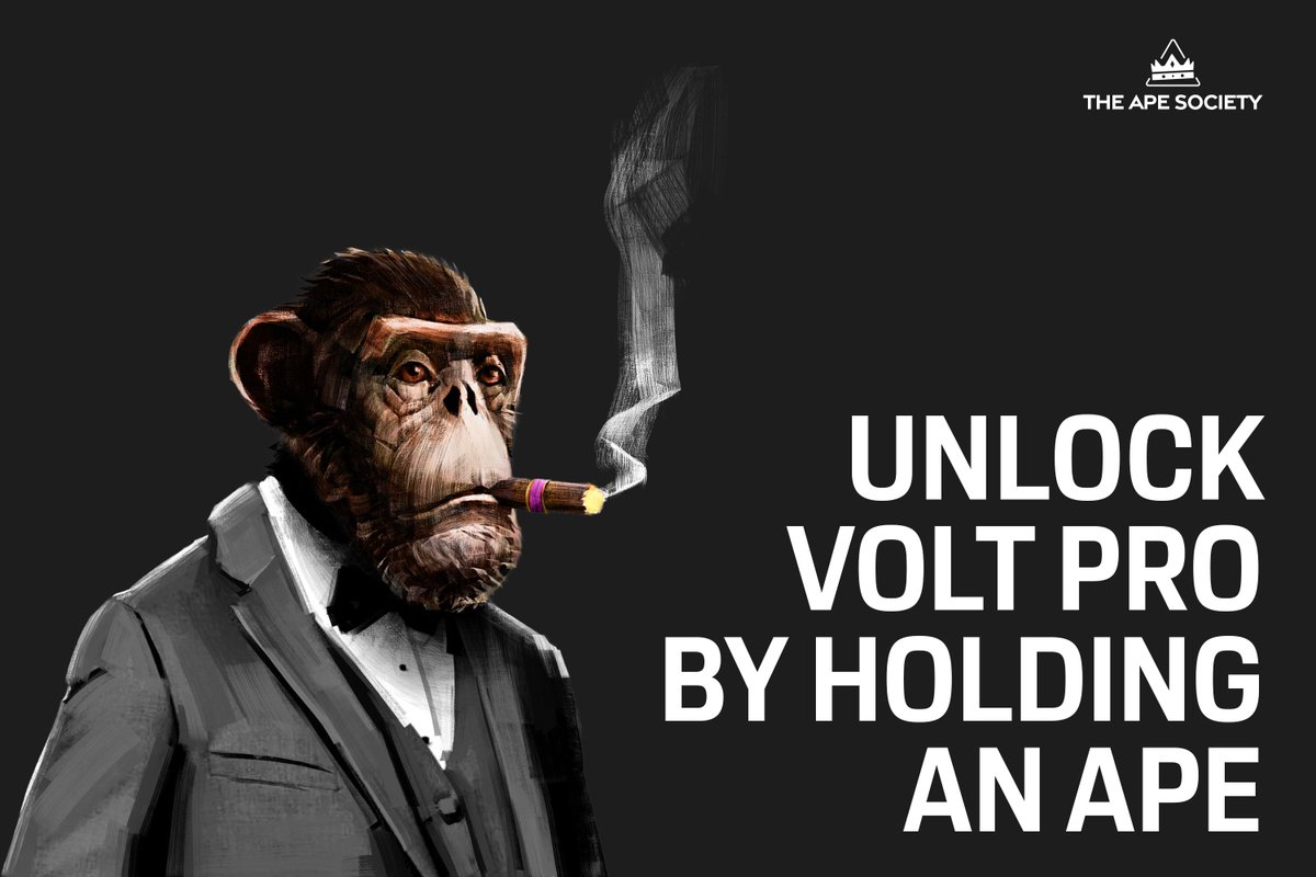 Unlock <a href="/voltonchain/">Volt ⚡️</a> PRO by holding a <a href="/the_ape_society/">The Ape Society</a> NFT!
Buy your Ape here: magiceden.io/collections/ba…
#Base #ETH $ETH