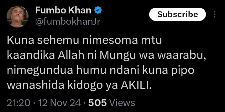 jeraspORG's tweet image. Kama vijana kwenye Taifa lenye uhaba wa ajira

Je unafikiri hizi ni mada ambazo tunapaswa kujadili mitandaoni?

#Tunatoboaje #EscapeMatrix