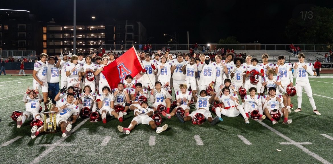 RogerTheMilkman's tweet photo. My son Jude Demarco Balderas 
Won The Valero Defensive Player of The Game. I am very proud of him and his teammates. 
Huge win in a rivalry game. 
Antonian Apaches vs. Central Catholic. It's definitely the game of the year. 
Roll Tribe 🏹 
Teambalderas #7 https://t.co/xFYz0vlfOE