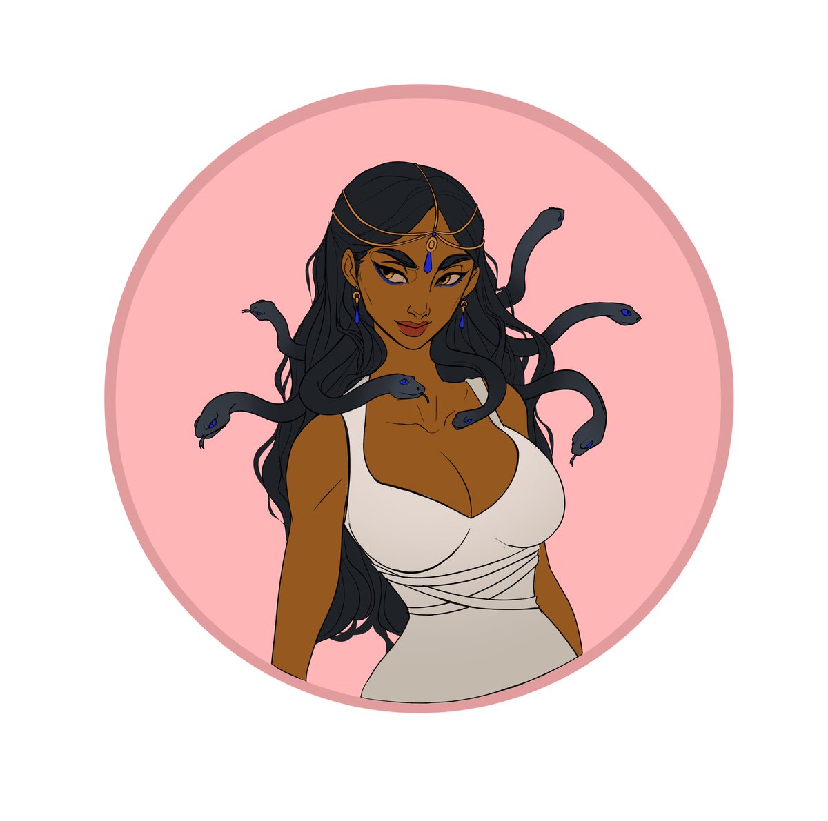 Thais, another reward for one of my patreons!
She’s a beautiful gorgon lady🐍🐍🐍
I added flat colors to my $15 tier and I’m so happy with that decision ☺️