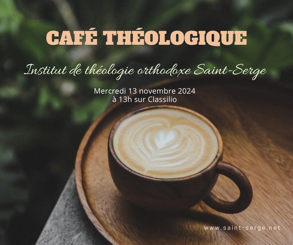 ITOSaintSerge's tweet photo. Invitation au Café théologique des étudiants de l'Institut Saint-Serge !
mercredi 13/11/24 à 13h
Au programme: discussions sur les défis et opportunités dans la théologie aujourd'hui, application des concepts dans des contextes concrets, et partage de projets et questions. https://t.co/eFfuVigcVf