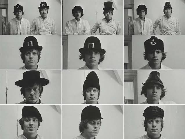 CeeChampion's tweet photo. I never get tired of looking at these Clockwork Orange pics ⏰️🍊 https://t.co/OknXCUuBBQ