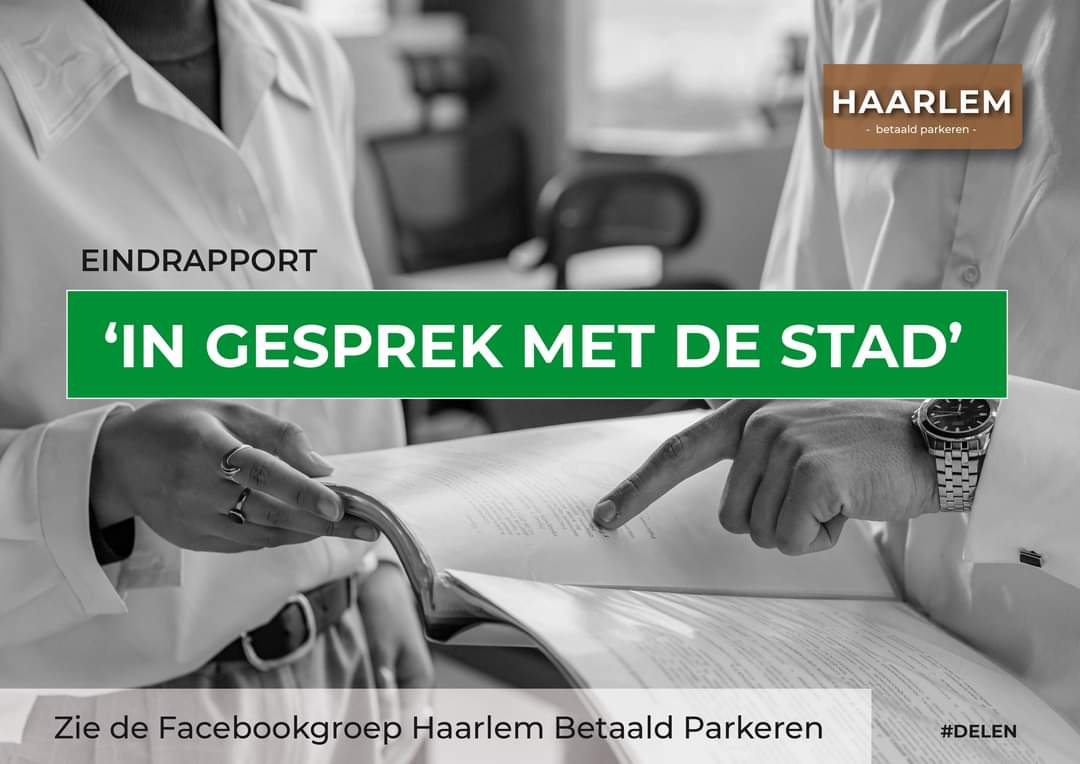 Haarlem Betaald Parkeren heeft een eindrapport gemaakt over het bedenkelijke traject 'In gesprek met de stad'. Het rapport staat vol met schokkende feiten. Kijk voor het rapport bij bestanden op de facebookgroep. #referendum #actie