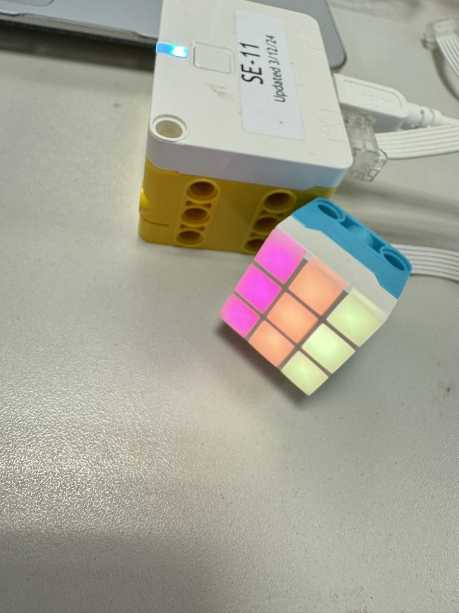 Techteachernyc's tweet image. Fun day coding &amp;amp; creating with #Lego Spike Essentials kit!  #STEM #coding @LEGOEDUCATION