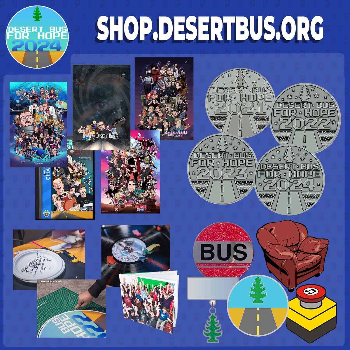 DesertBus's tweet photo. Want something to remember all our tubey goodness?

Why not grab something from
https://t.co/oMH7IiItdd ?

Our consumer report says everything on it is 10 outta 10 Tuberts https://t.co/1iAQ060OoF