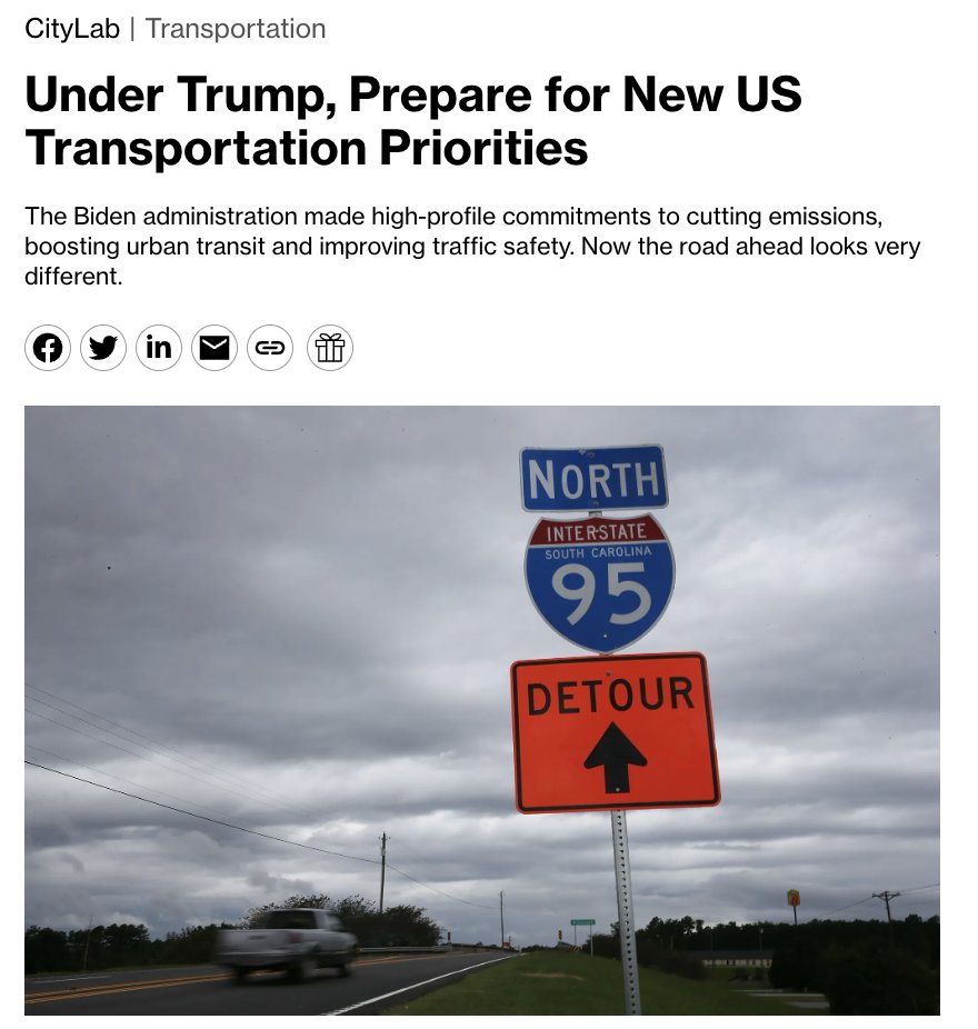 David Zipper (@davidzipper) on Twitter photo My latest story in Bloomberg CityLab: An interview with <a href="/BethOsborneT4A/">Beth Osborne</a> exploring what Trump's election means for US transportation policy.
I have a thread with much more info on Blue Sky. Find me there: @davidzipper.bsky.social
bloomberg.com/news/articles/… My latest story in Bloomberg CityLab: An interview with <a href="/BethOsborneT4A/">Beth Osborne</a> exploring what Trump's election means for US transportation policy.
I have a thread with much more info on Blue Sky. Find me there: @davidzipper.bsky.social
bloomberg.com/news/articles/…