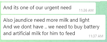 New mom Fatima in #Gaza, gave birth yesterday, baby is jaundiced, husband Mahmoud wrote 2 hrs ago asking for help.  We know this family.  We can send aid directly to them.  Please send what you can to gogetfunding.com/connecting-wit… or in 🇨🇦 e-transfer to connecting_gaza@proton.me.