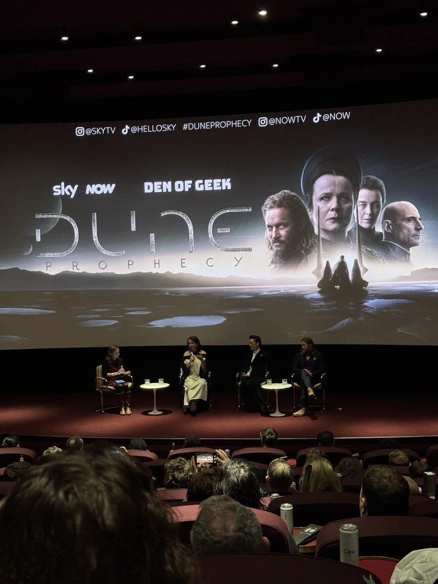 SmallTimeCritic's tweet image. We had an incredible time last night going back to the world of #Dune with #duneprophecy the TV show! The six episode series will be starting on the 18th November. Big thank you to @skytv and @NOW for the invite!!!