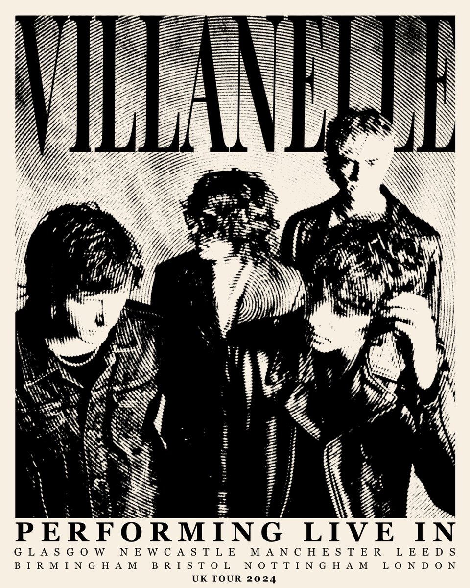 One week to go.

INDOOR FOXES join us in Glasgow for night one. Less than ten tickets remaining via the link below.

tix.to/Villanelle