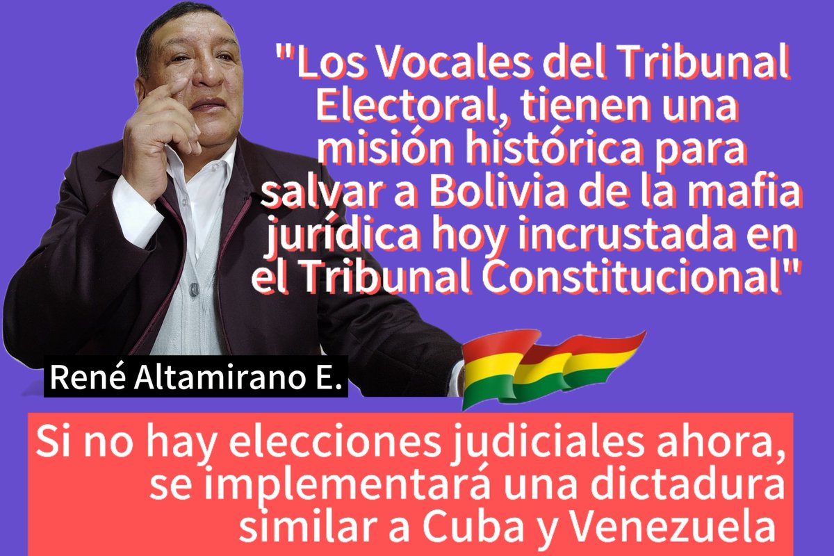 ReneAlt52076896's tweet photo. 🔴"SI LA CASTA Y EL PUEBLO NO REACCIONAN AHORA, MAÑANA PUEDE SER TARDE"
#VivaBoliviaLibreCarajo🇧🇴 https://t.co/C3IRhGD0FZ