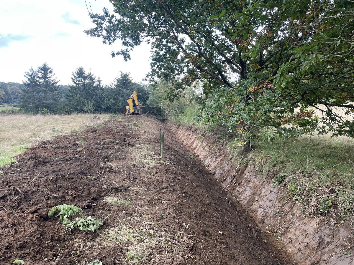 This ditch hasn’t seen any daylight for a number of years. Hopefully it will reduce flooding at the livery yard