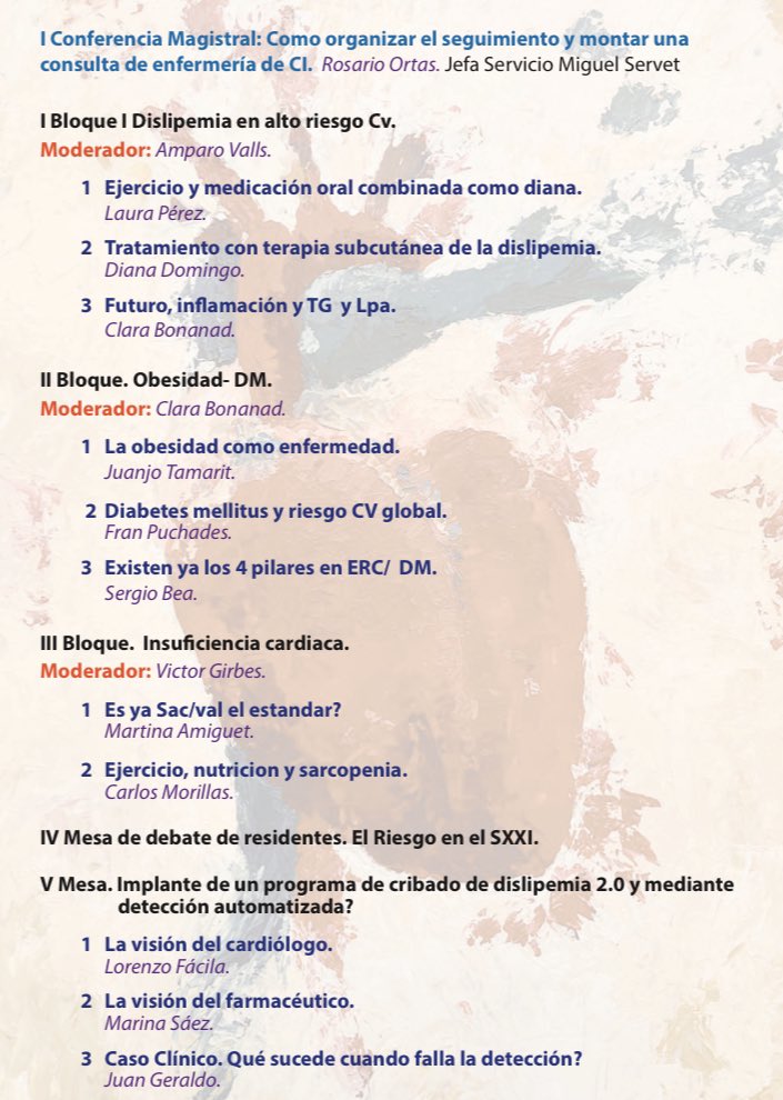 🔈 Apunta la cita con la rehabilitación cardiaca y la prevención CV en <a href="/SVCardio/">SVCardio</a> 

VI jornadas
🗓️ 21 noviembre desde las 15:45 h
▶️ Desde el <a href="/IICOMV/">Colegio de Médicos de Valencia</a> en Valencia

Toda la info y el programa disponible en 👇👇 
svcardio.org/calendario-eve…