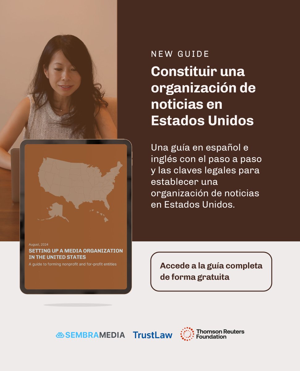 SembraMedia (@sembramedia) on Twitter photo <a href="/Mariu_Alvarez/">Maria Eugenia Alvarez</a> <a href="/TRF/">Thomson Reuters Foundation</a> <a href="/floraza/">Florencia Aza ⭐️⭐️⭐️</a> <a href="/abrajamtorres/">Abraham Torres</a> <a href="/NatVanH/">Natalie Van Hoozer</a> 🇺🇸📑 Ya puedes acceder a la guía para Estados Unidos, tanto en español como en inglés.
Guía en español 👉 bit.ly/3YFa0TV
Guía en inglés 👉 bit.ly/40FIabH <a href="/Mariu_Alvarez/">Maria Eugenia Alvarez</a> <a href="/TRF/">Thomson Reuters Foundation</a> <a href="/floraza/">Florencia Aza ⭐️⭐️⭐️</a> <a href="/abrajamtorres/">Abraham Torres</a> <a href="/NatVanH/">Natalie Van Hoozer</a> 🇺🇸📑 Ya puedes acceder a la guía para Estados Unidos, tanto en español como en inglés.
Guía en español 👉 bit.ly/3YFa0TV
Guía en inglés 👉 bit.ly/40FIabH