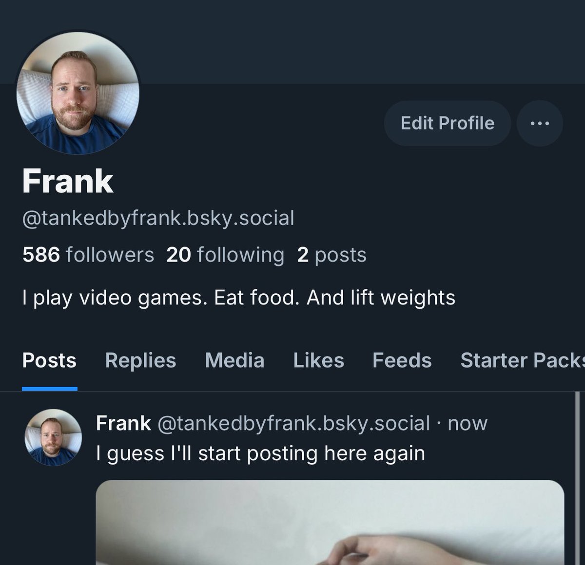 If you'd like to follow on the other blue app

tankedbyfrank.bsky.social