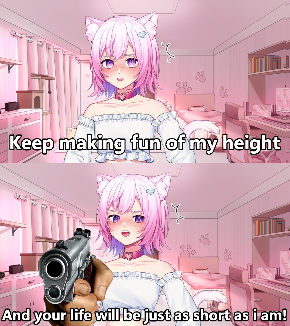 smolvtuber's tweet image. Don't test me!