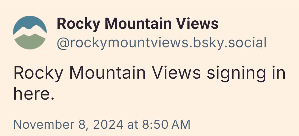 In case you're looking for Rocky Mountain Views, Rocky is on bluesky now with her Little Dog posts and quizzes. Let's build up her following over there, especially Colo people! Please retweet.