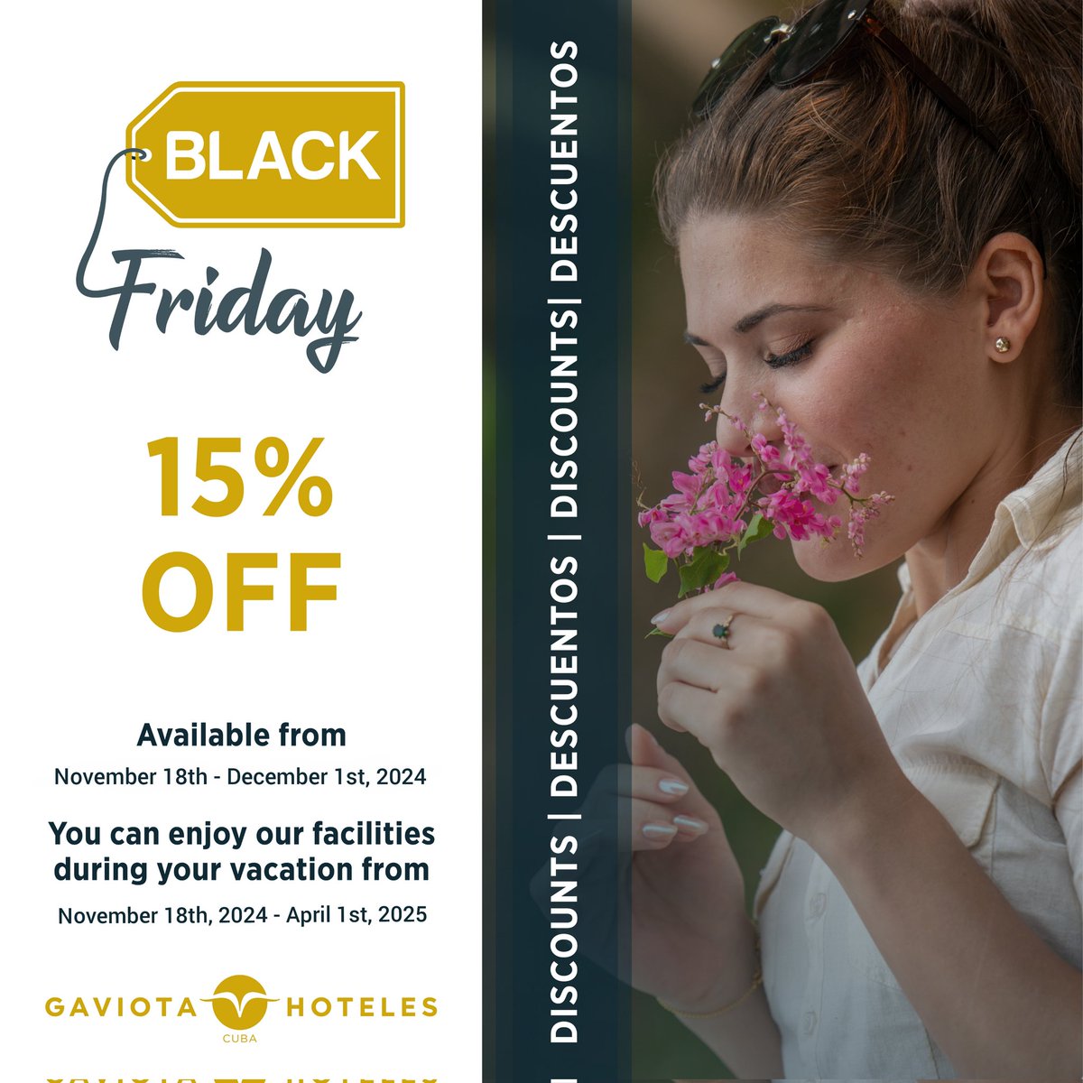 Book your adventure today🤩

😉Enjoy and take advantage of this Black Friday in Topes de Collantes!  

Offer valid for a limited time 👇
gaviotahotels.com
.
.
.
#TopesDeCollantes #DestinosGaviota #GaviotaTurismo #Naturaleza #Viajes #Trip #Fotografía #Trinidad #Vida