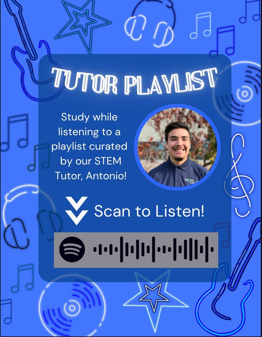 Clovis_TC's tweet image. Tutor Playlist! Scan the QR Code with the Spotify app to check out Antonio&apos;s &quot;Flames&quot; playlist! #cloviscommunity #tutorialcenter #tutor #STEM @cloviscrush @cloviscollege #playlists #music