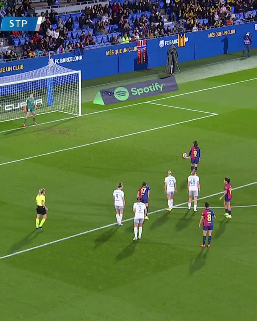 💭 Pina dreaming of a hat-trick after netting her 2nd for Barcelona!Watch live for free on DAZN ▶️  #UWCLonDAZN #UWCL
