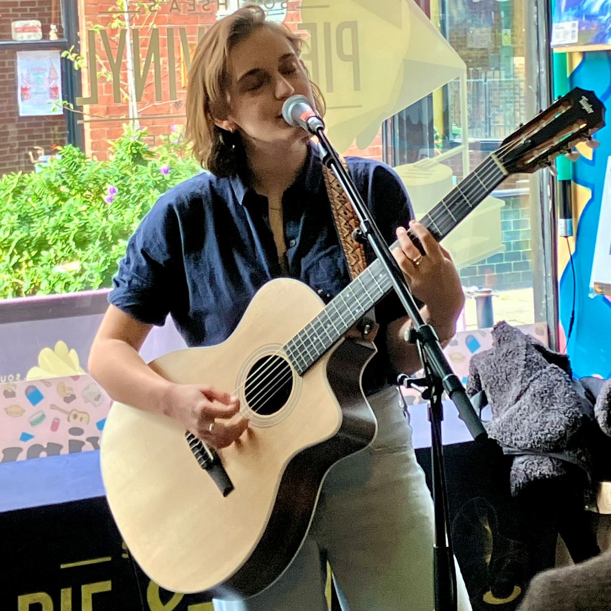 HUGE Thanks to <a href="/weareourgirl/">Our Girl</a> and Soph for a magical autumnal sun lit in store show yesterday! WOW! 
⁠
Sophie very kindly signed a few very limited edition records, available 👇️⁠
⁠
pandvrecords.co.uk/product/our-gi… 

<a href="/bella_union/">Bella Unión Deportivo</a> #instore #album #release #celebration #live #records