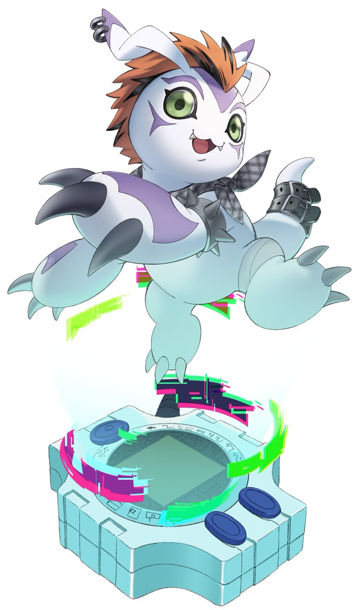 Punky Gomamon commission!🦭✨✨