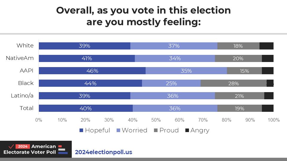 Overall, voters of color feel