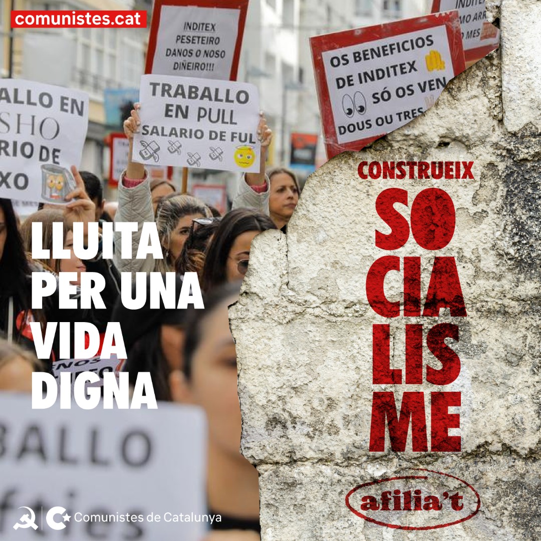 🤬 Si odies als que es creuen que heretaran l’empresa
🧐 I tens clar que els drets no s’aconsegueixen demanant permís

😎 Efectivament, ets comunista.

✊🏽 Organitza’t i lluita
👉🏼 ja.cat/7Mntv