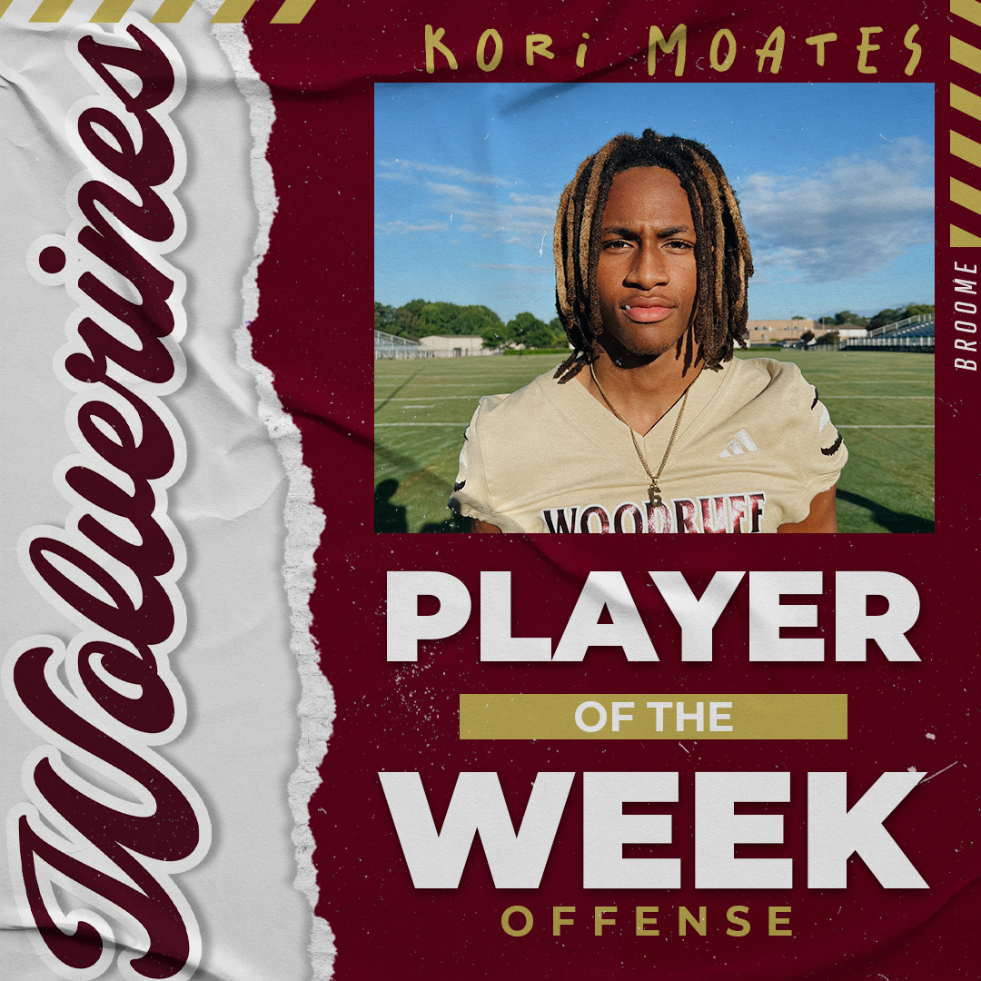 Woodruff Wolverines Football (@woodrufffb) on Twitter photo Congratulations to our Wolverine players of the week in our game against Broome!!
Offense: <a href="/korimoates4/">Kori Moates</a>
Defense: <a href="/Shaungraybill09/">Shaun</a>
Special Teams: <a href="/JacksonM_12345/">Jackson McCarley</a>
#WeAre #Woodruff #EATT #MakeEmBelieve Congratulations to our Wolverine players of the week in our game against Broome!!
Offense: <a href="/korimoates4/">Kori Moates</a>
Defense: <a href="/Shaungraybill09/">Shaun</a>
Special Teams: <a href="/JacksonM_12345/">Jackson McCarley</a>
#WeAre #Woodruff #EATT #MakeEmBelieve