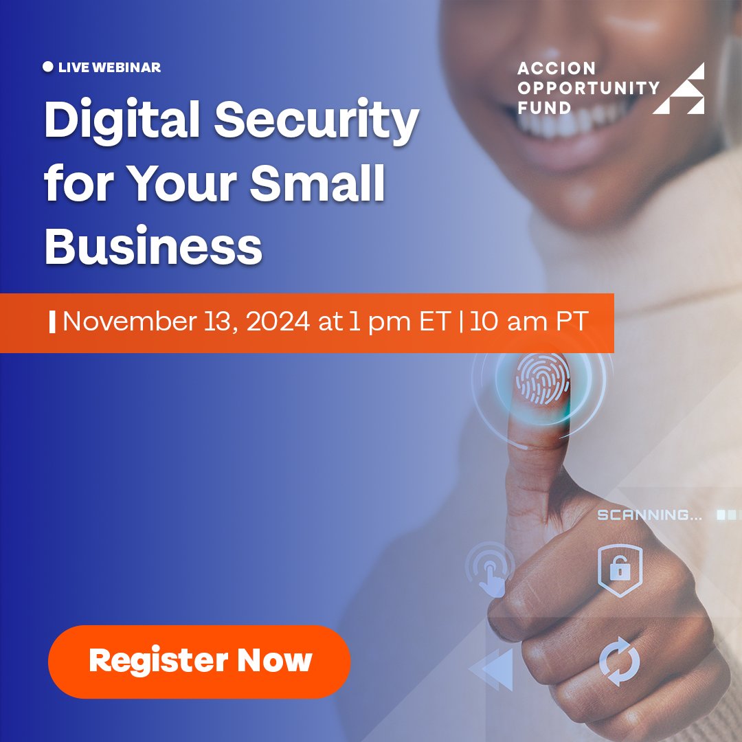 ⏳ Last chance to join our free Digital Security for Your Small Business webinar on November 13th at 1:00 PM ET / 10:00 AM PT! Learn easy ways to secure your business and protect customer data. Save your spot now! bit.ly/4e0nfTv