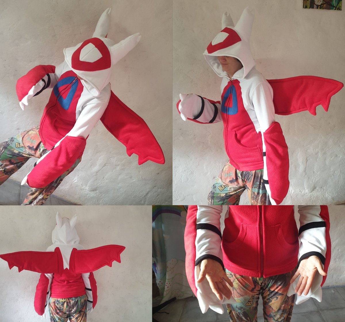 I got to make a Latias hoodie to go with the Latios I made in 2022!! Can't  wait to see the customers photos together!! \u003c3 #latias #latios #pokemon  #pokemoncosplay #pokemonhoodie, image size:1200x1118