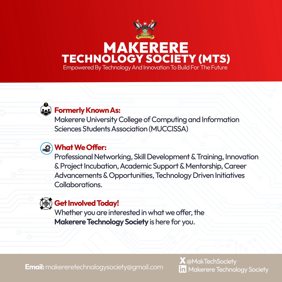 Makerere Technology Society (@maktechsociety) on Twitter photo π’ Exciting News! π’
Makerere Technology Society (MTS)
Empowered By Technology And Innovation To Build For The Future!
We Are Transforming The <a href="/Makerere/">Makerere University</a> Technocrats With What We Offer As Stated In The Flier.
Come One, Come All. π’ Exciting News! π’
Makerere Technology Society (MTS)
Empowered By Technology And Innovation To Build For The Future!
We Are Transforming The <a href="/Makerere/">Makerere University</a> Technocrats With What We Offer As Stated In The Flier.
Come One, Come All.