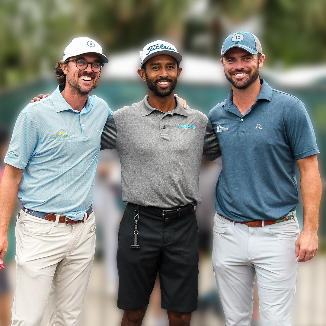 From caddie to partner!🏌🏽‍♂️
 
Local Qualifier Champion Camiko Smith is paired with the legendary Bryan Brothers for rounds 1 &amp; 2 at the Butterfield Bermuda Championship! ⛳️ 

They tee off at 12:47 PM AST from 10 Tee on Thursday! Don’t miss them in action! Grab your tickets now! ⬇️