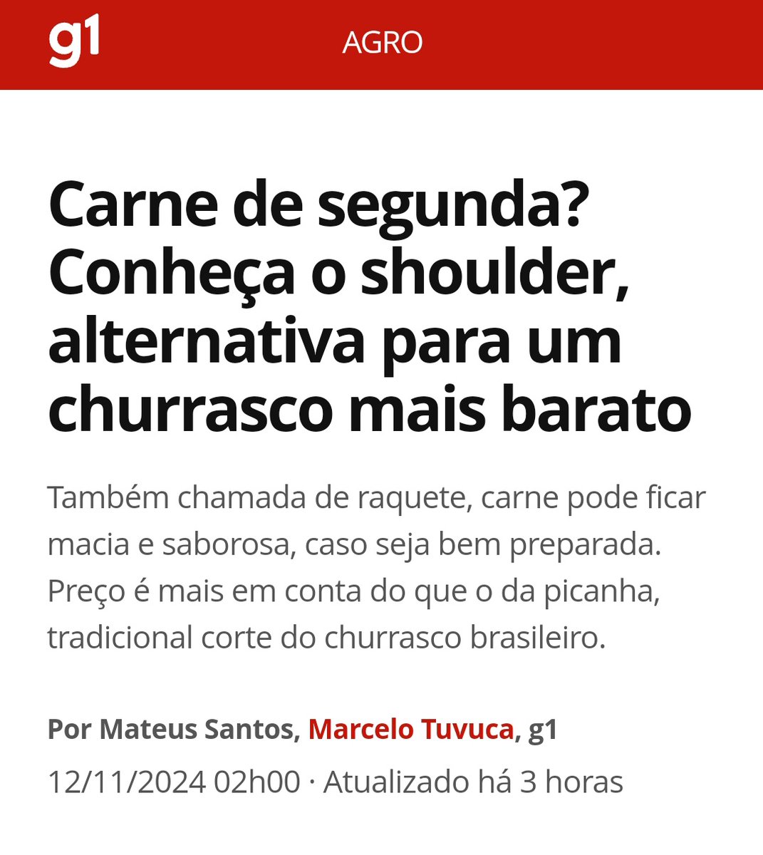 #dica 

Com a alta do preço da carne, especialmente a de primeira, o jornalismo dá uma dica para salvar o churrasco. 

E, aí, aprovou ?
