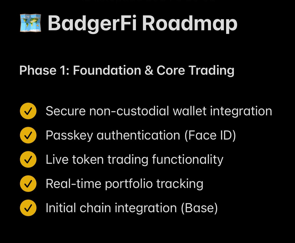 BadgerFi_io's tweet photo. 🎯 Phase 1: Complete and locked! 🔒 

Now leveling up our security game... and psst! A surprise mini-game is cooking 🧑‍🍳 https://t.co/bQ5vwxtX37