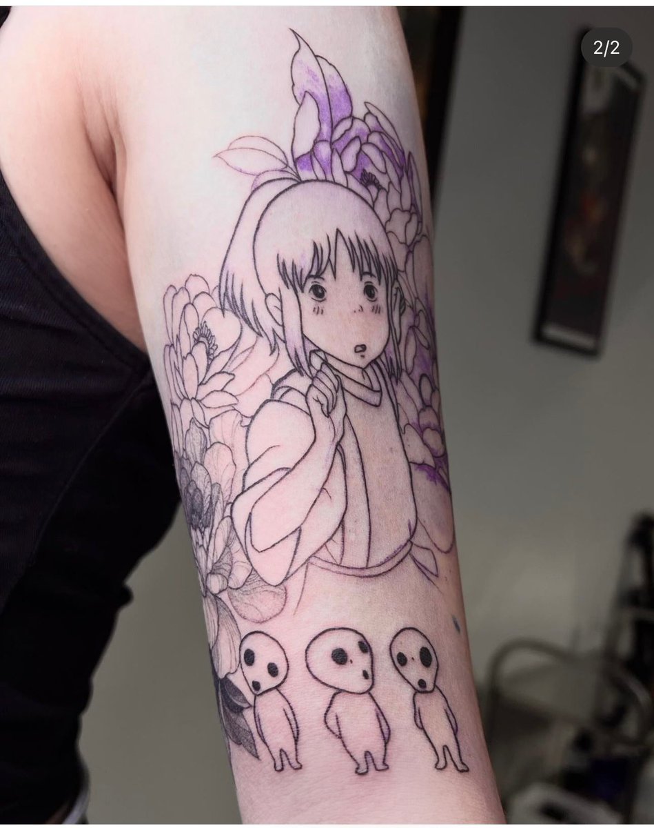 Hope you all had a great long weekend! I’ve been Ghiblifying your cards for a while now it’s time I Ghiblify my skin. Happy to have finally found the right artist for this project, women supporting women 💪

First session down on the first Ghibli sleeve