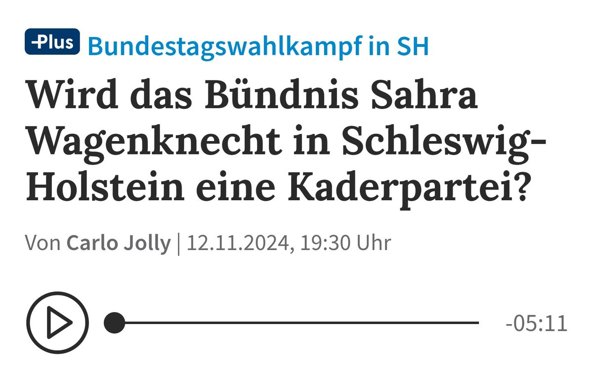 lgbeutin's tweet photo. Schrecklicher Verdacht 🙀 Wird der autoritäre Wagenknecht-Wahlverein in Schleswig-Holstein eine "Kaderpartei" 🤔 Chapeau, trotz stalinistischer Auswahlprinzipien bekommen die es noch hin, sich zu zerstreiten 🤷‍♂️

Quelle: https://t.co/QVs9zfImJB 
___
#noafd #Neuwahlen #DieLinke https://t.co/DiQt4jeRTu
