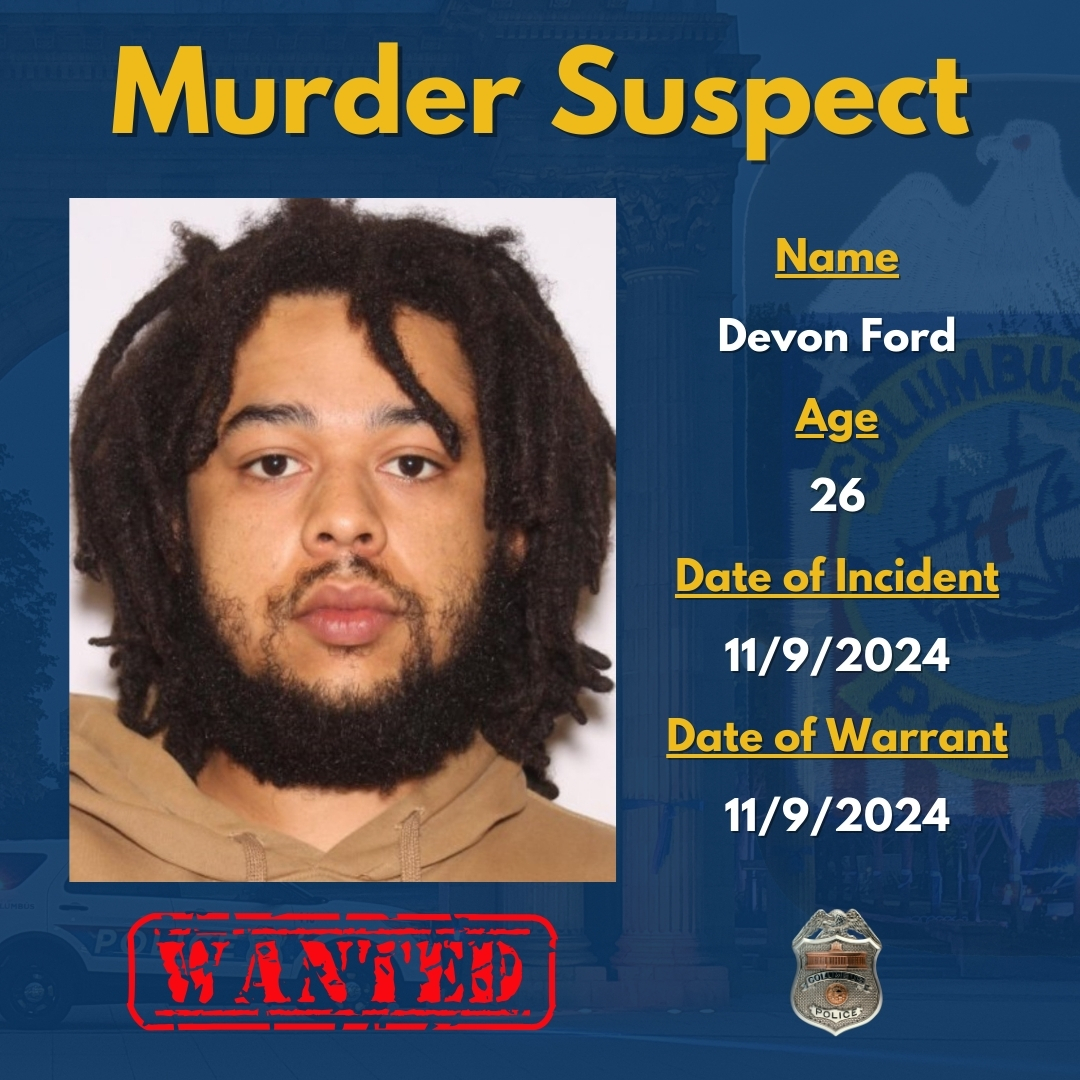 Detectives need your help locating 26-year-old Devon Ford. Mr. Ford is wanted for causing the shooting death of 40-year-old Abdulrahman Mohamed on 11/9/24 in the area of Fitzroy Dr. &amp; Walford St.