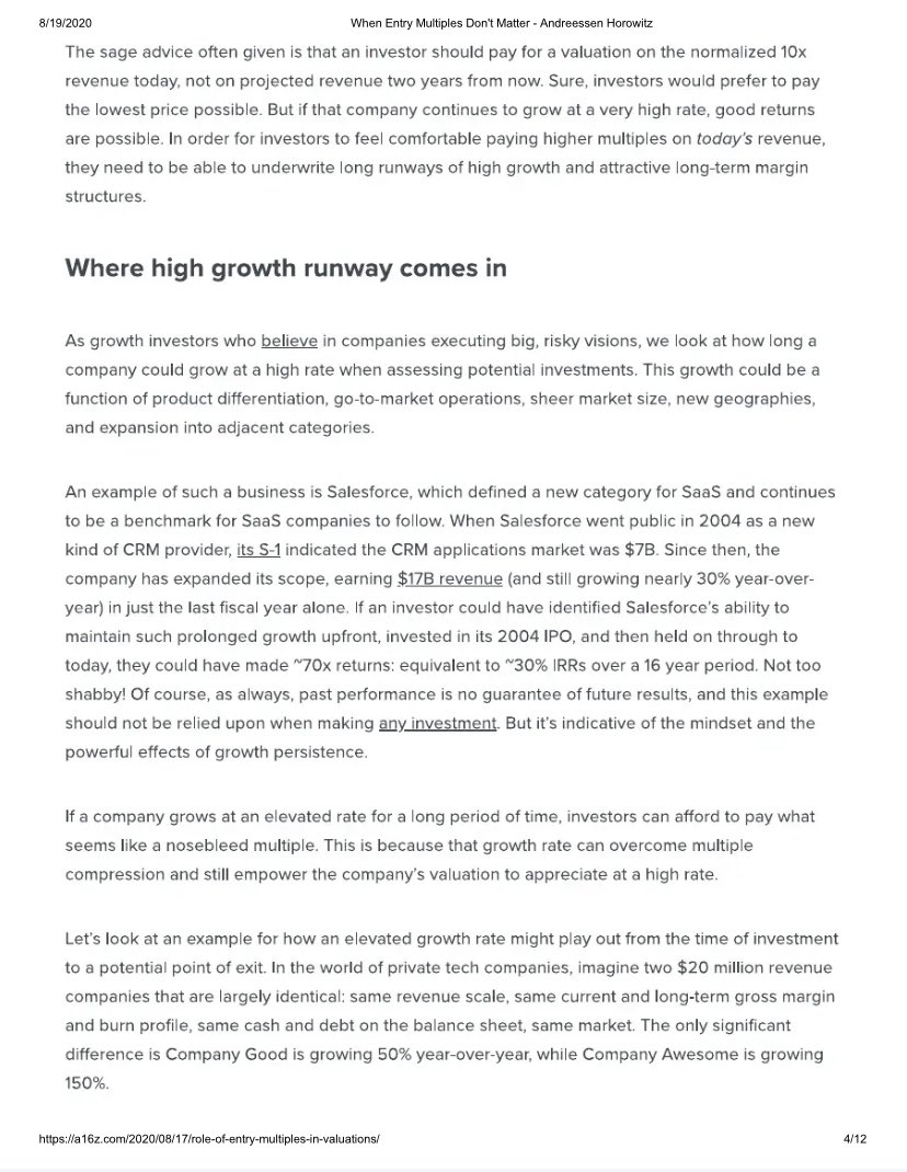 When Entry Multiples Don’t Matter 

Great piece by Andreessen Horowitz