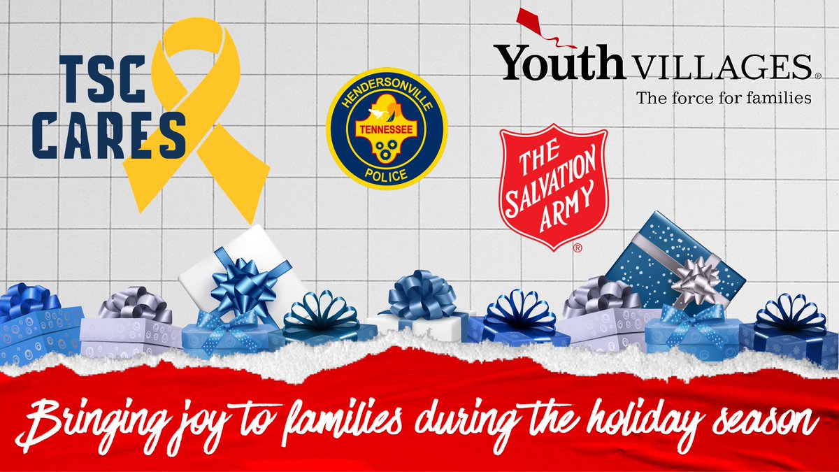 The Holidays are right around the corner and we’re excited to work with our friends from Youth Villages, Salvation Army and Hendersonville PD in support of some great initiatives they take on each Holiday season!