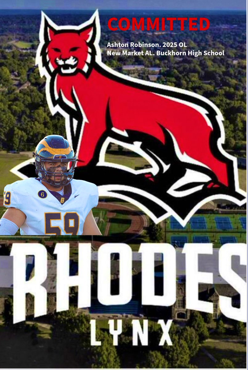Ashton Robinson (@ashtonr57) on Twitter photo Excited and blessed to be able to announce my commitment to <a href="/RhodesFootball/">Rhodes Football</a> . First off thank you to god for giving me the opportunity to play this game, next I want to thank my family for sticking with me through all the hard times, and finally my coaches and teammates I Excited and blessed to be able to announce my commitment to <a href="/RhodesFootball/">Rhodes Football</a> . First off thank you to god for giving me the opportunity to play this game, next I want to thank my family for sticking with me through all the hard times, and finally my coaches and teammates I
