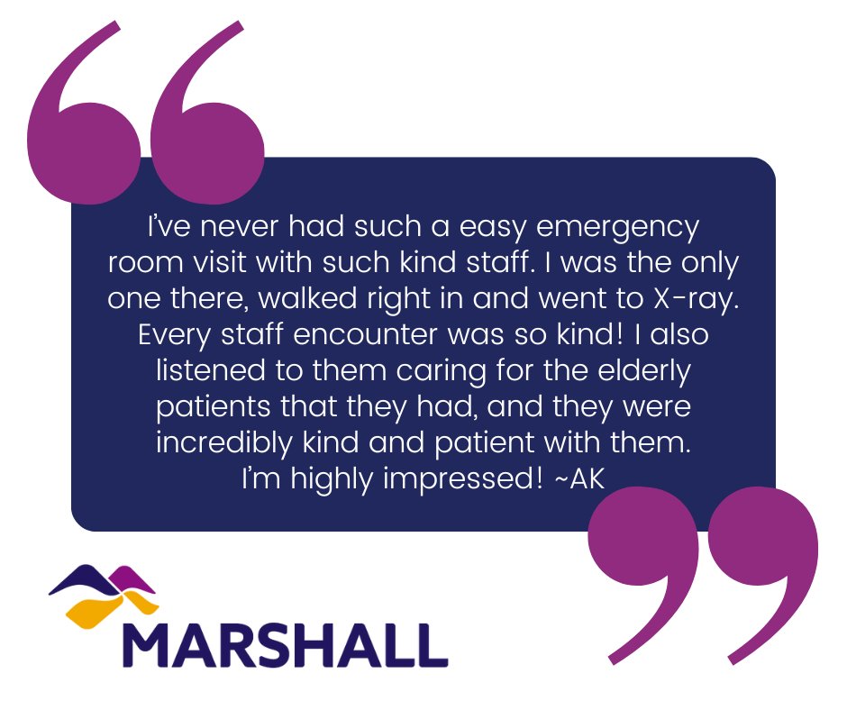 We love to hear from our community. Tell us YOUR story by visiting: marshallmedical.org/patient-storie…