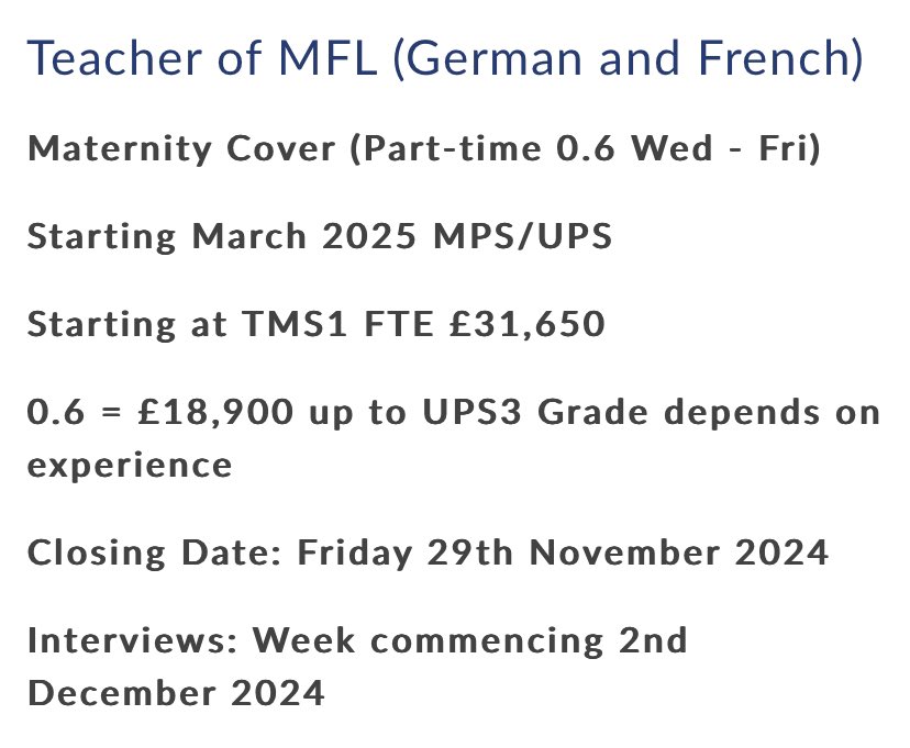 AlcesterAcademy's tweet photo. https://t.co/DRcei7VJ3s please share this super opportunity @AlcesterAcademy @AcademyMfl https://t.co/Iv8dDM1foU