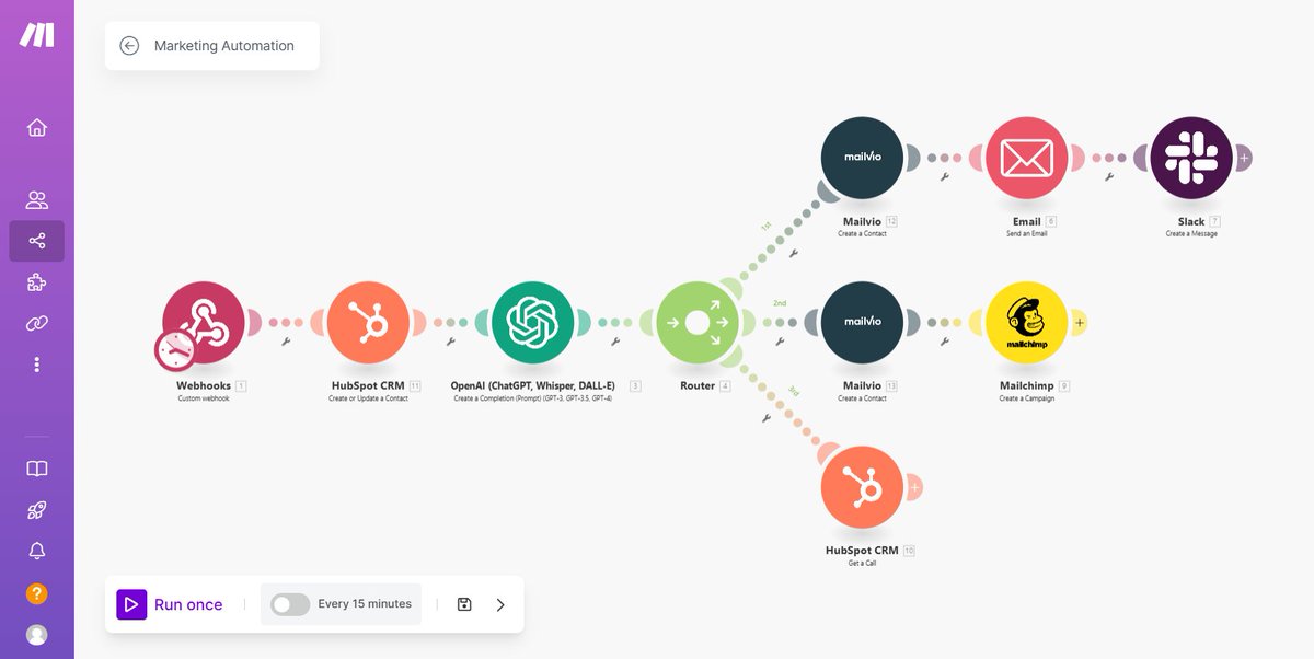 Zephyr_Flow's tweet image. 🚀 Want to maximize lead conversions without endless manual work?

Here&apos;s a simple automated marketing flow: 
1️⃣ New leads added to CRM 📥 
2️⃣ AI segments + scores them 🧠 
3️⃣ High-intent leads trigger sales alerts on Slack 📲 
4️⃣ All others receive nurturing campaigns ✉️